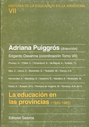 EDUCACION EN LAS PROVINCIAS (1945-1983). TOMO 7